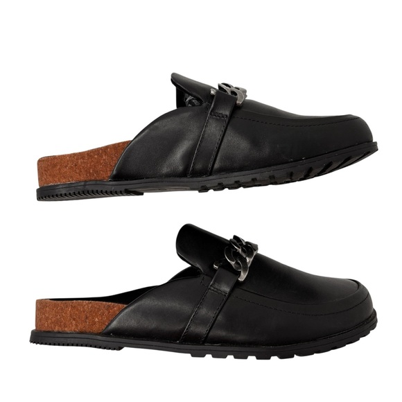 Vionic Georgie Mule Black Leather Womens Comfort Shoe Size 8.5 Arch Support NEW! - Picture 3 of 13